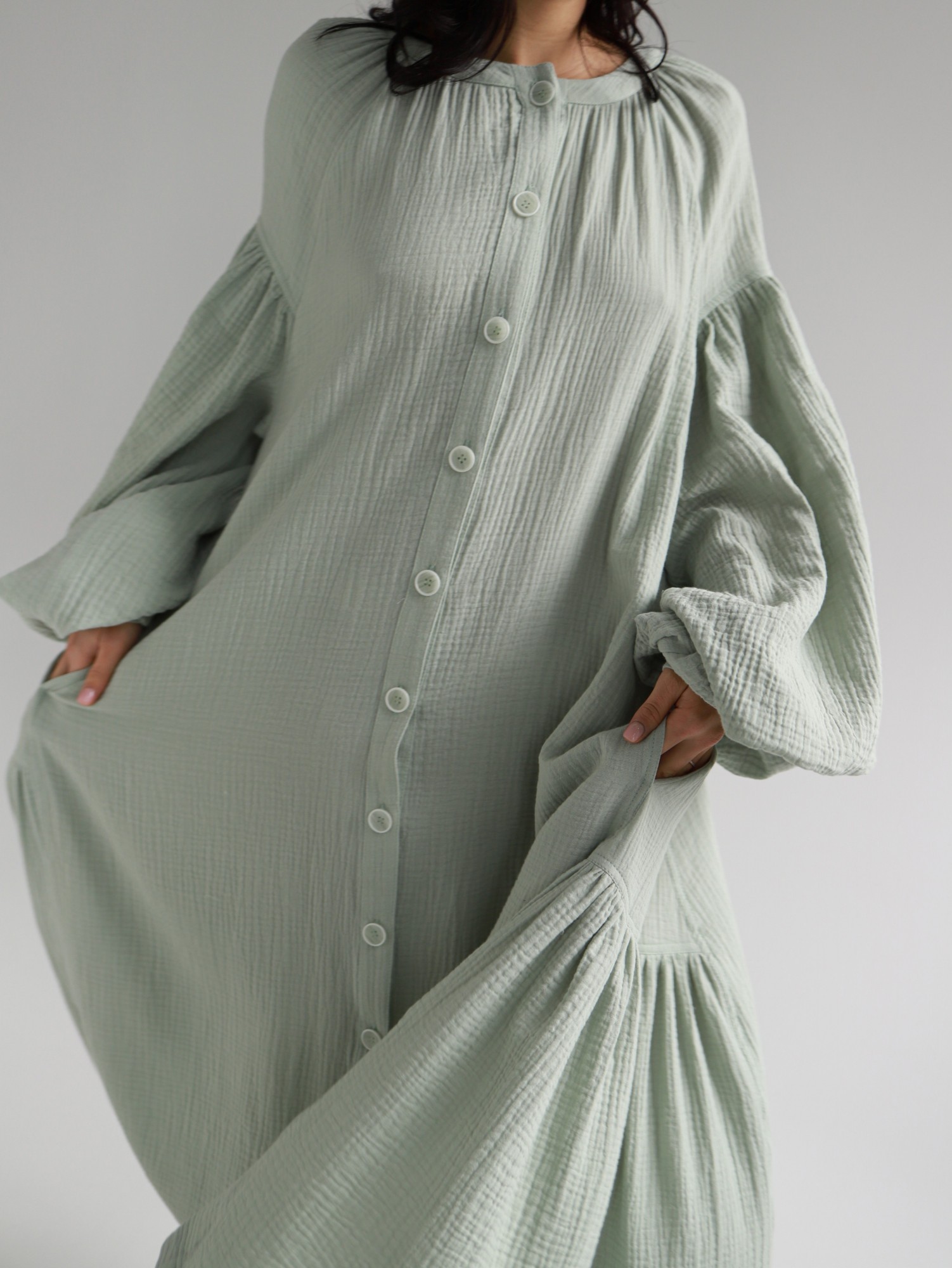 

Платье NiSO Alenka Long One Size Шалфей (ML09)