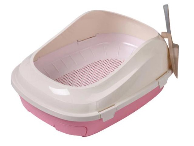 

Туалет с сеткой AnimAll P 1061 для взрослых кошек розовый 56×40×21
