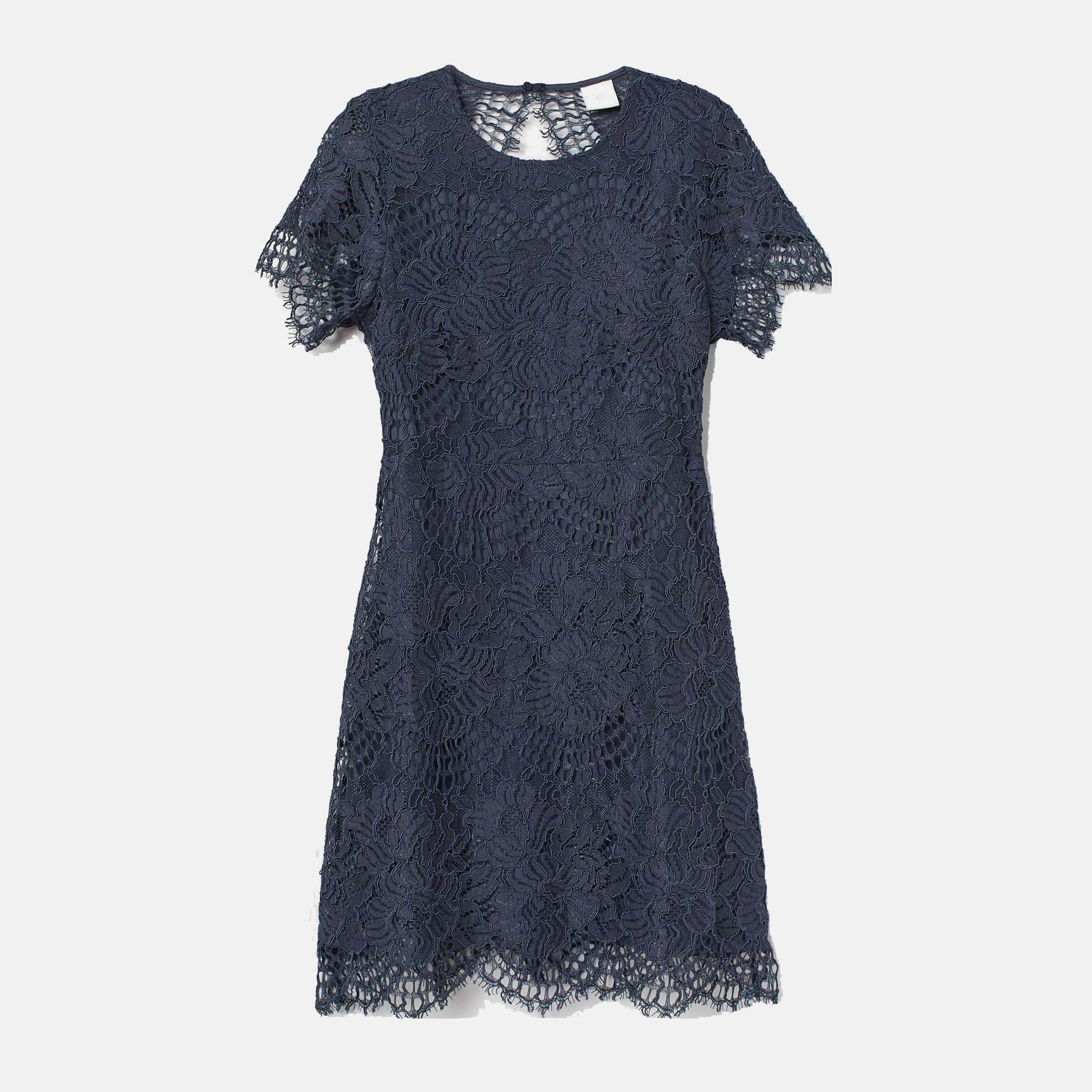 

Платье H&M 1103-6859449 44 Темно-синее