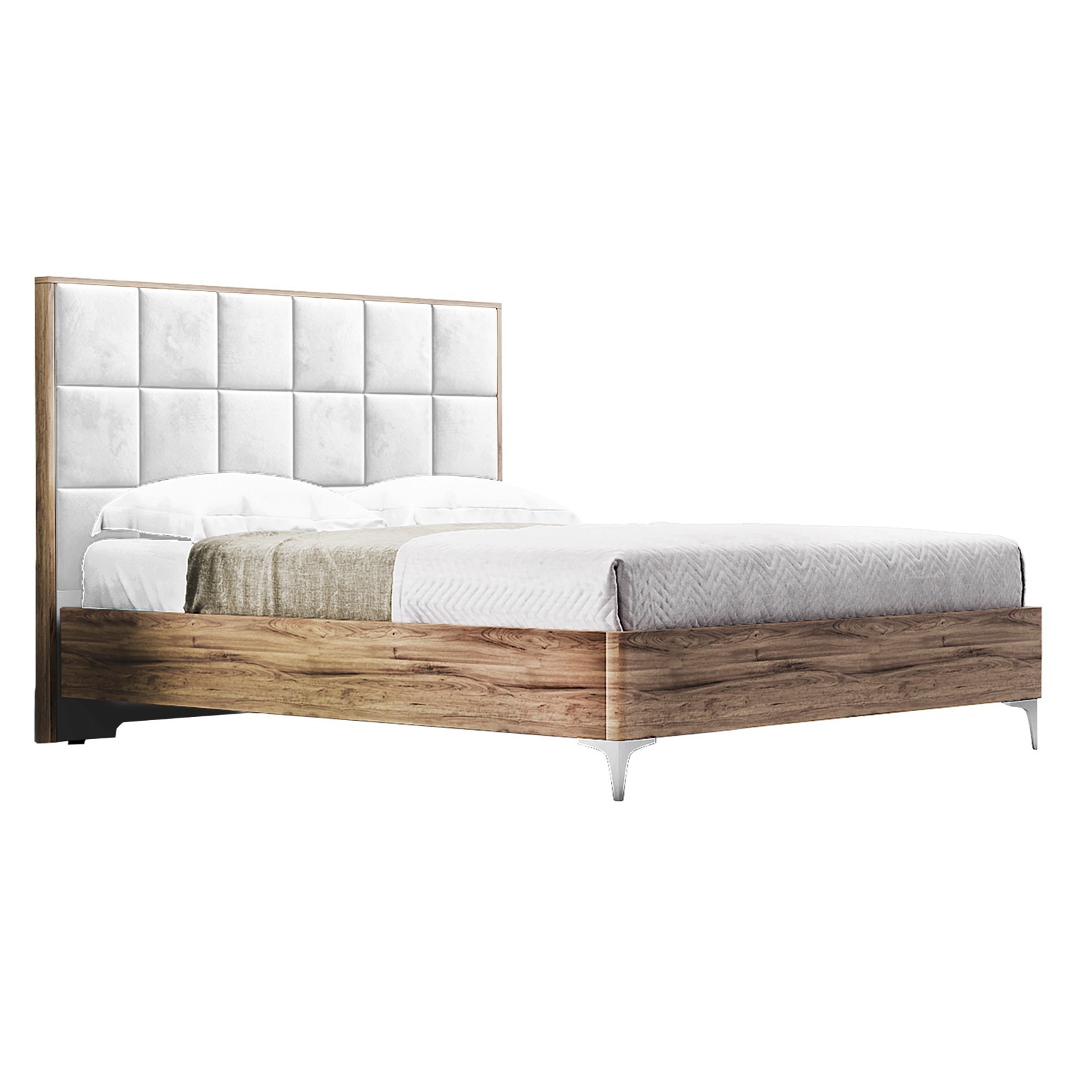 

Кровать Детройт модерн (Green Sofa) Коричневая + Белая 140х200 см 381114_12
