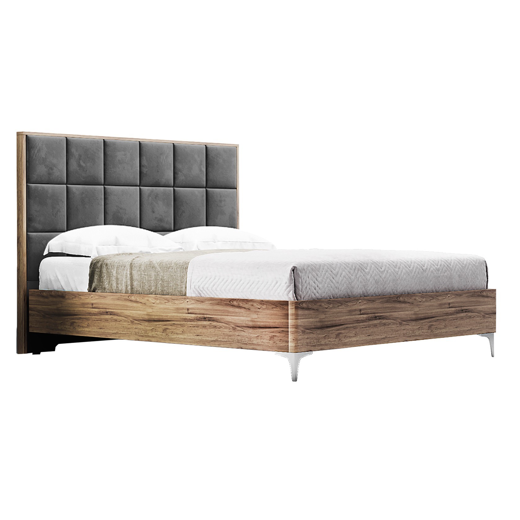 

Кровать Детройт модерн (Green Sofa) Коричневая + Темно-серая 140х200 см 381114_37