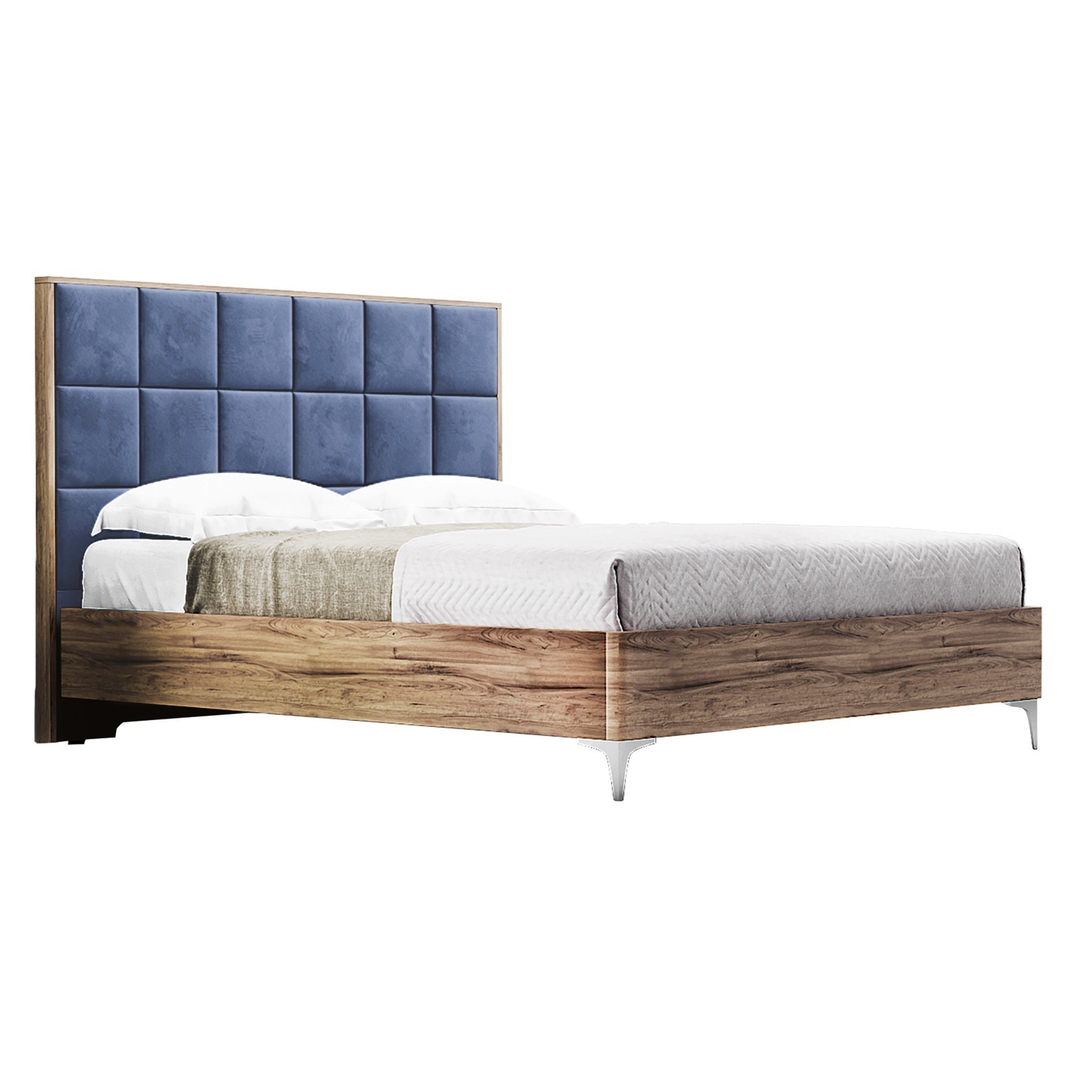 

Кровать Детройт модерн (Green Sofa) Коричневая + Голубая 120х200 см 381114_16