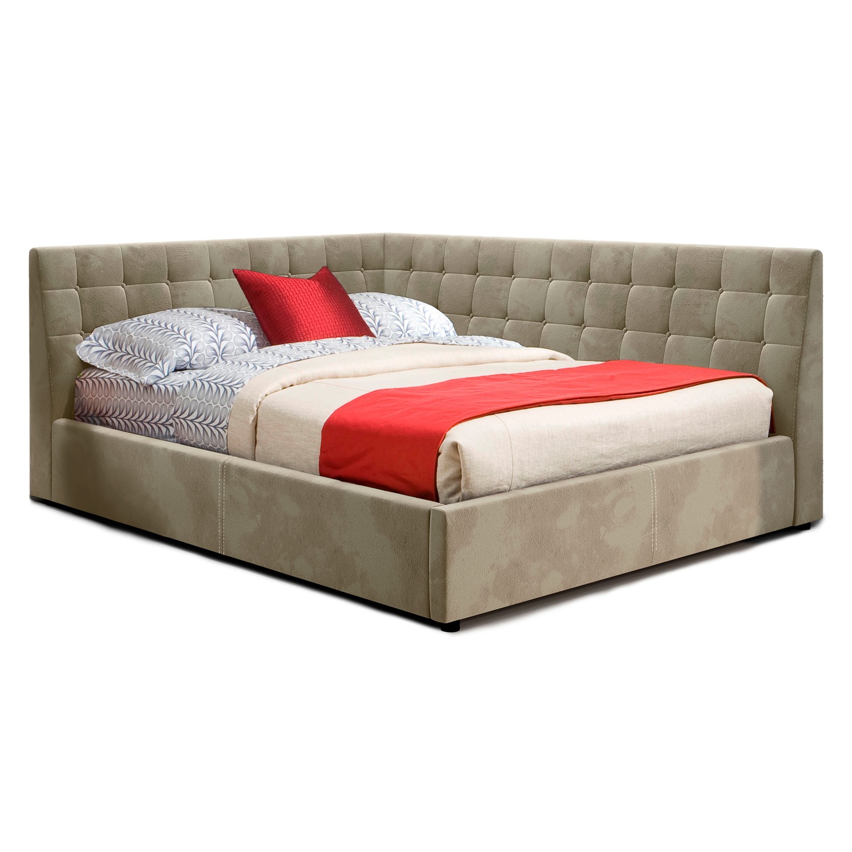 

Кровать Афины (Green Sofa) Бежевая 200х200 см 381101_10