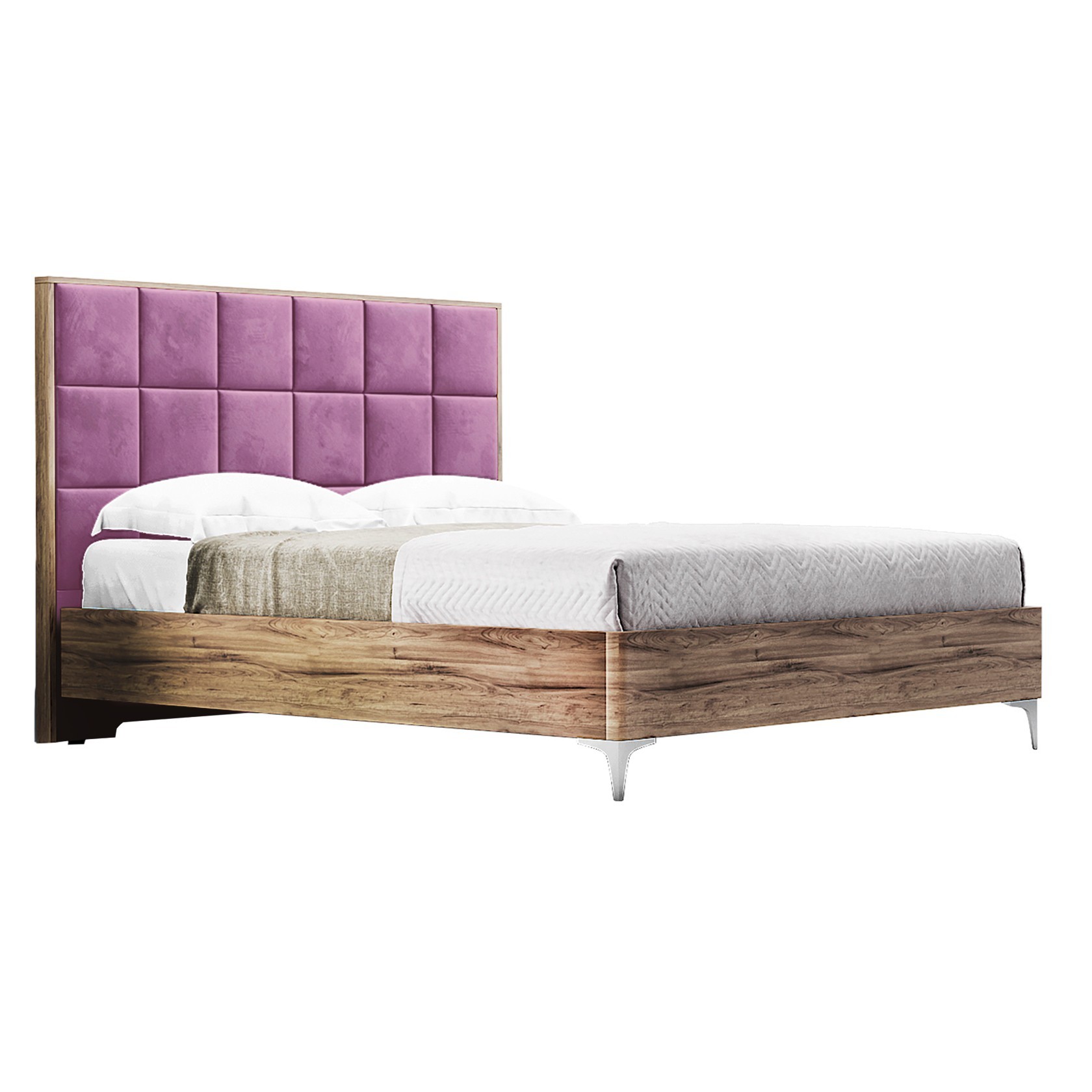 

Кровать Детройт модерн (Green Sofa) Коричневая + Розовая 160х200 см 381114_33