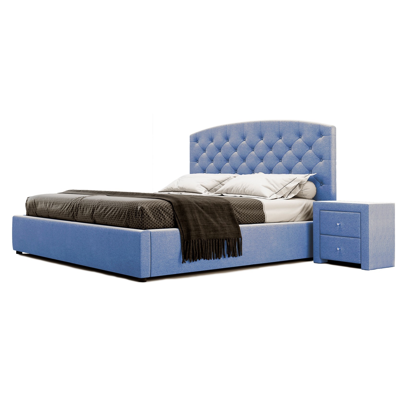 

Кровать Манхэттен III (Green Sofa) Голубая 180х200 см 381120_09