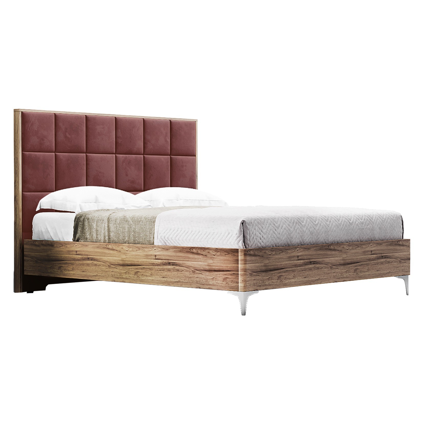 

Кровать Детройт модерн (Green Sofa) Коричневая + Красная 180х200 см 381114_29