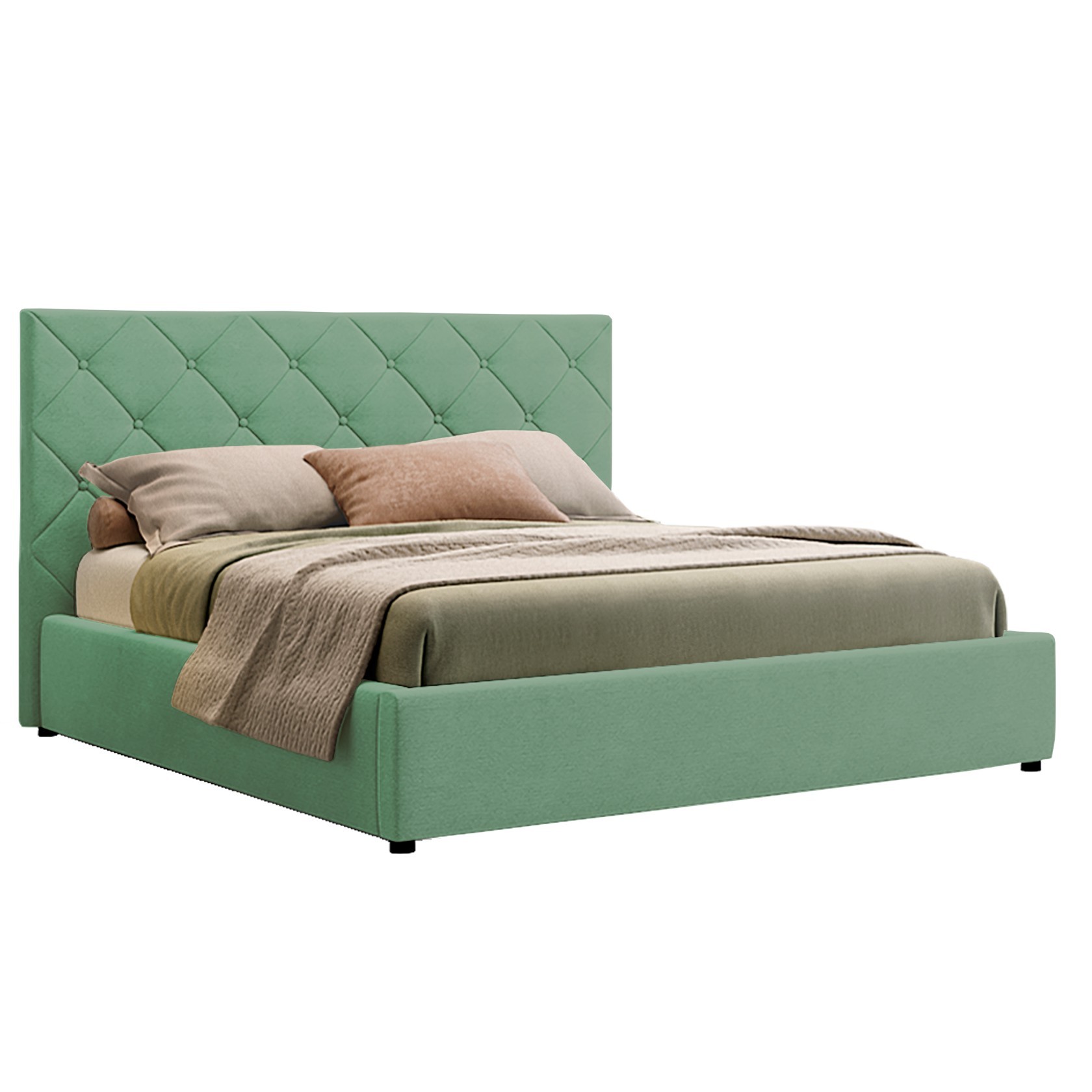 

Кровать Нью-Йорк ромбы (Green Sofa) Зеленая 200х200 см 381130_15