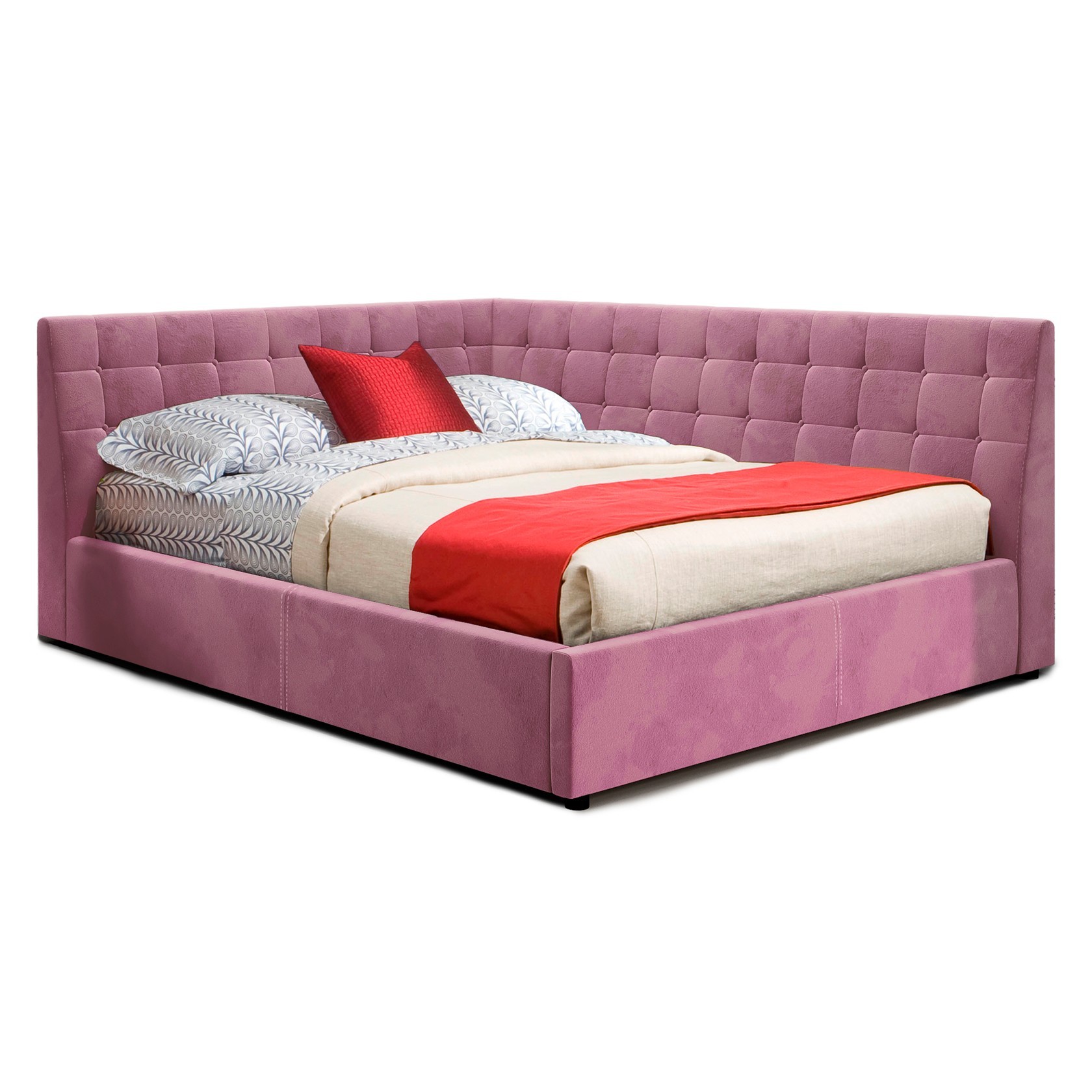 

Кровать Афины (Green Sofa) Розовая 140х200 см 381101_32