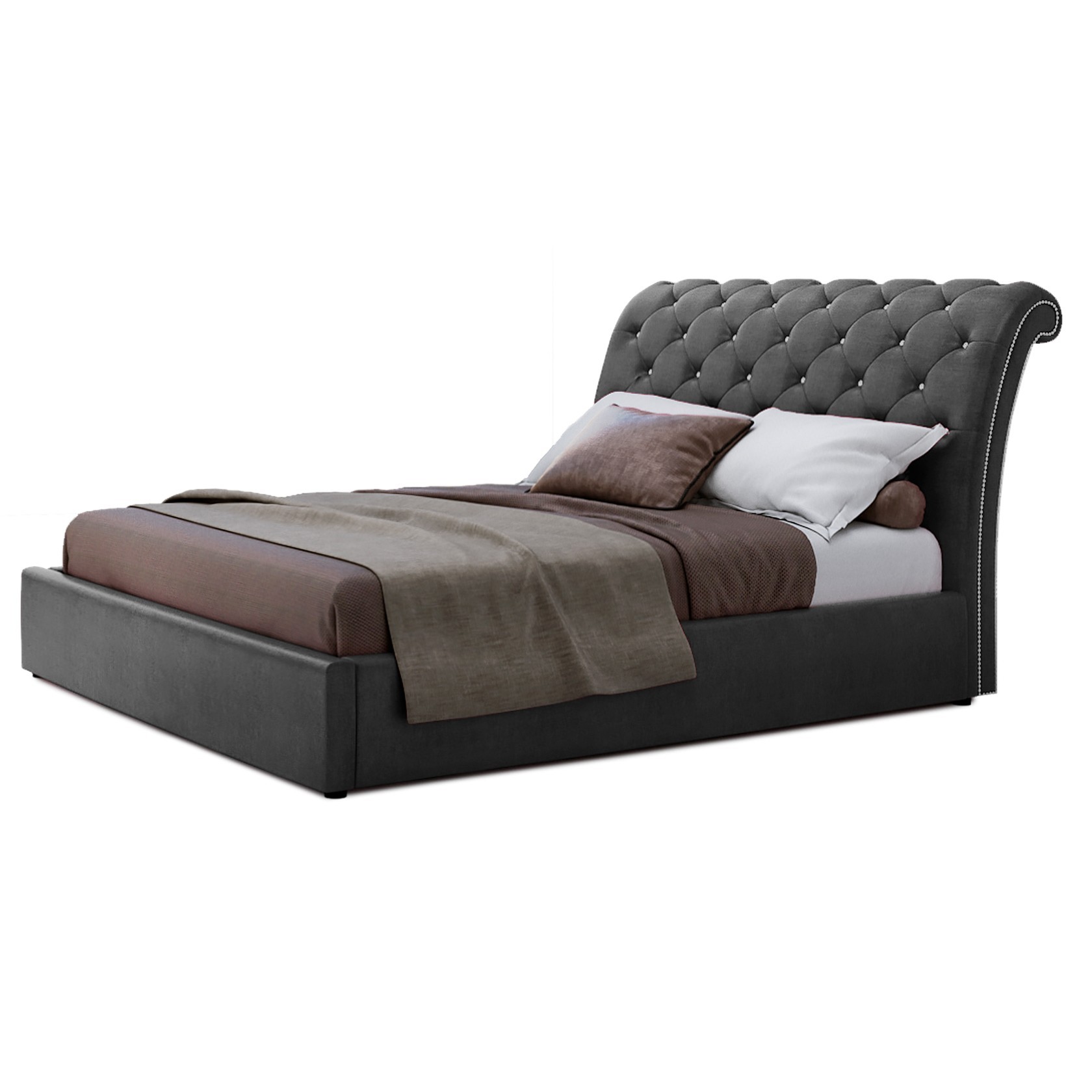 

Кровать Версаль (Green Sofa) Серая 120х200 см 381110_41