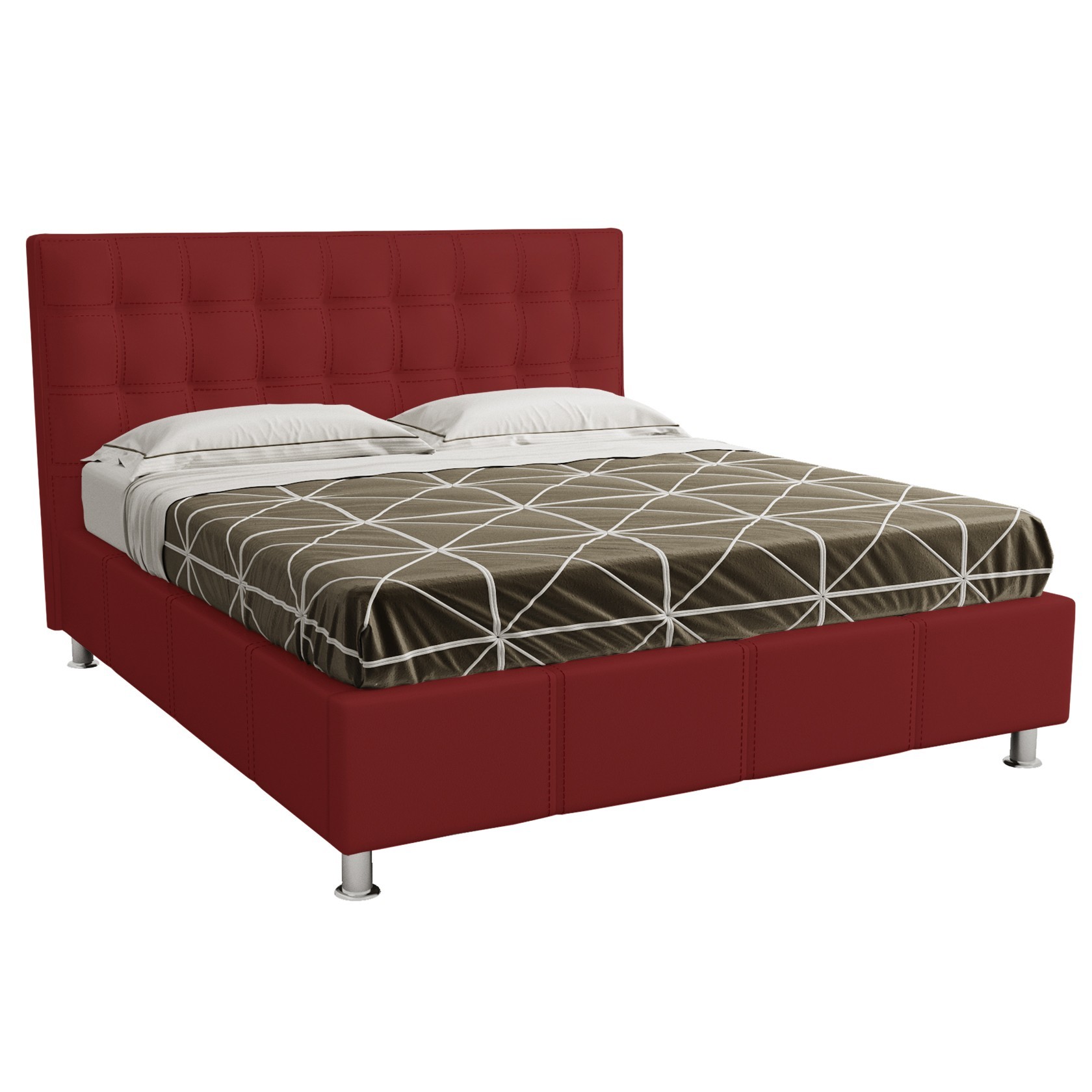 

Кровать Нью-Йорк квадраты (Green Sofa) Красная 180х200 см 381129_29