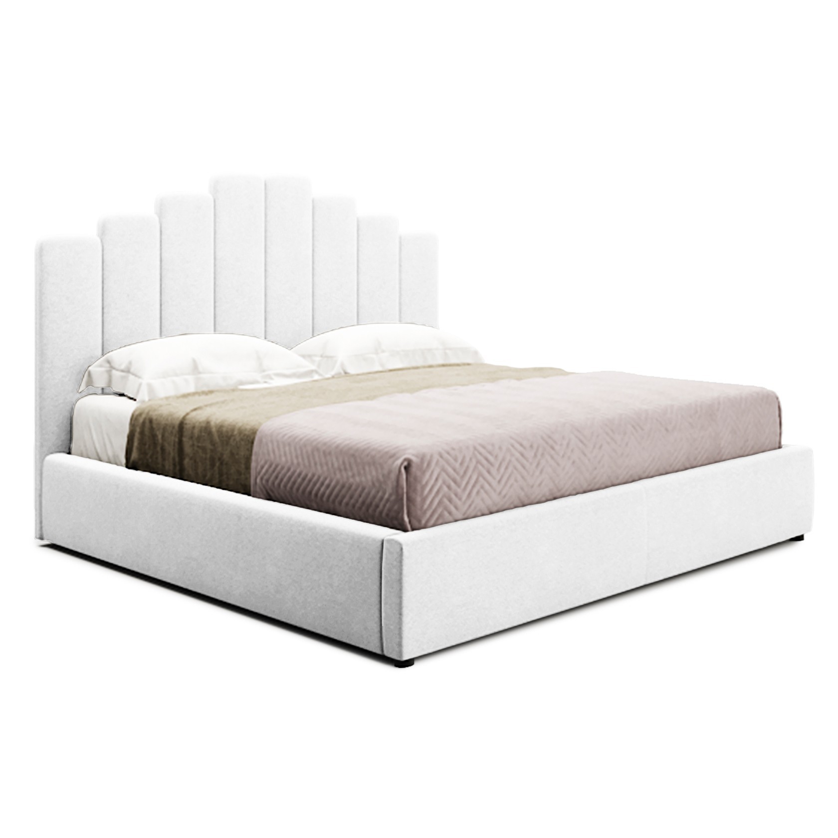 

Кровать Барселона (Green Sofa) Белая 140х200 см 381102_12