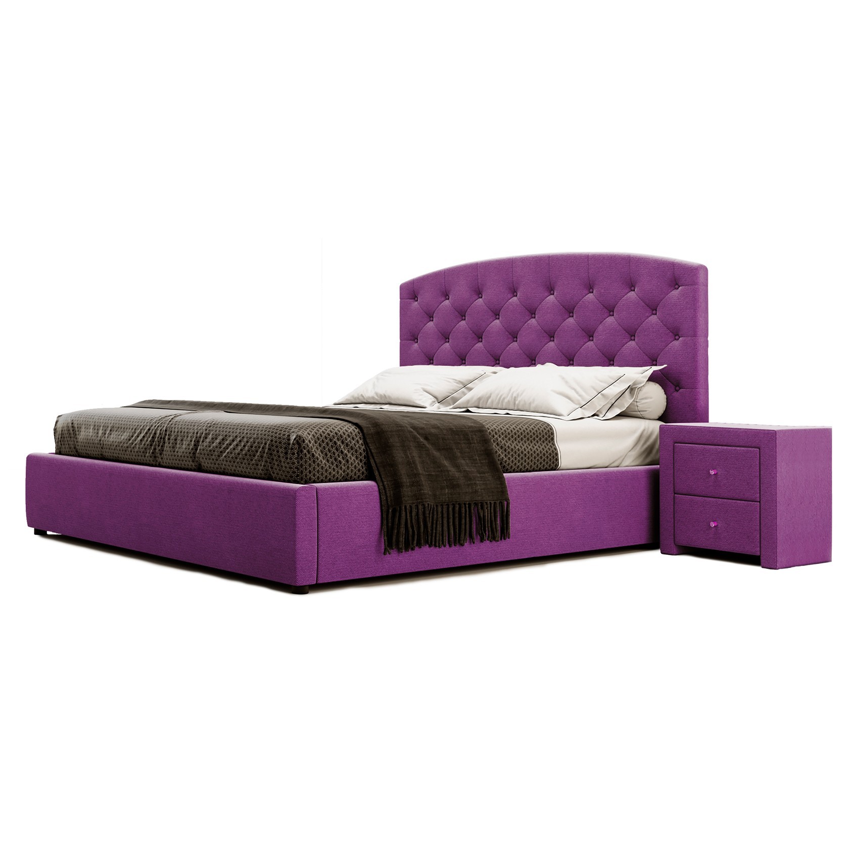 

Кровать Манхэттен III (Green Sofa) Фиолетовая 140х200 см 381120_27