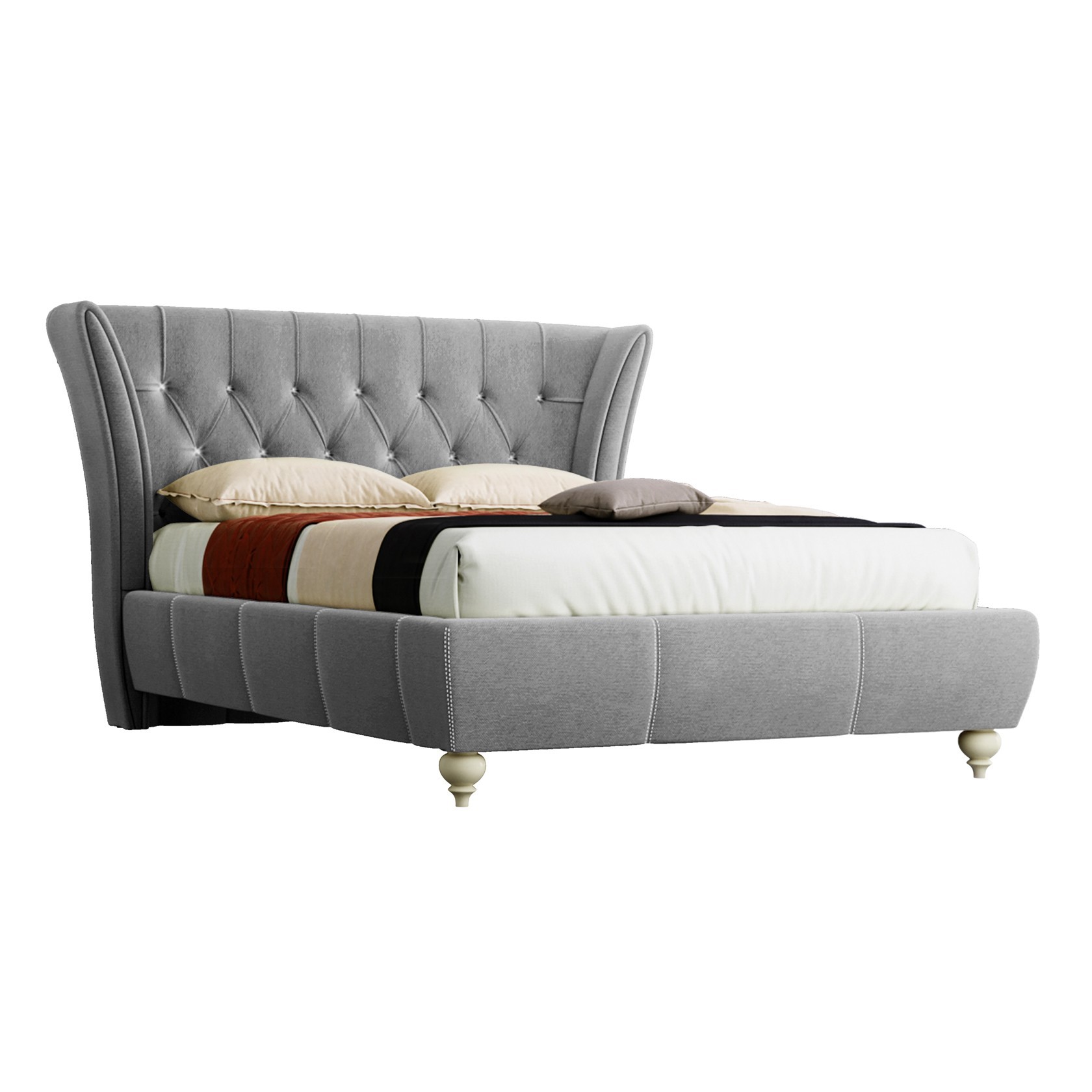 

Кровать Эмма (Green Sofa) Серая 140х200 см 381150_37