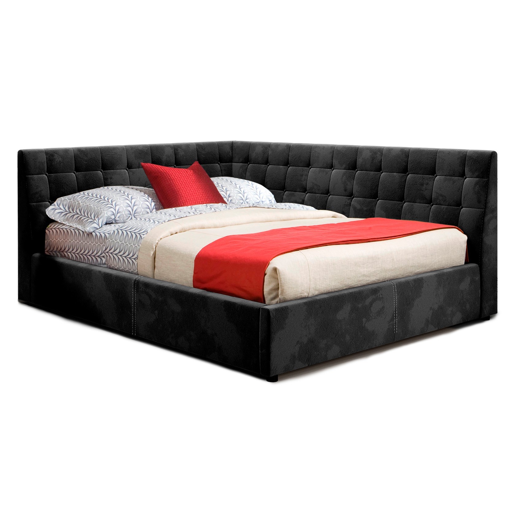 

Кровать Афины (Green Sofa) Черная 140х200 см 381101_42