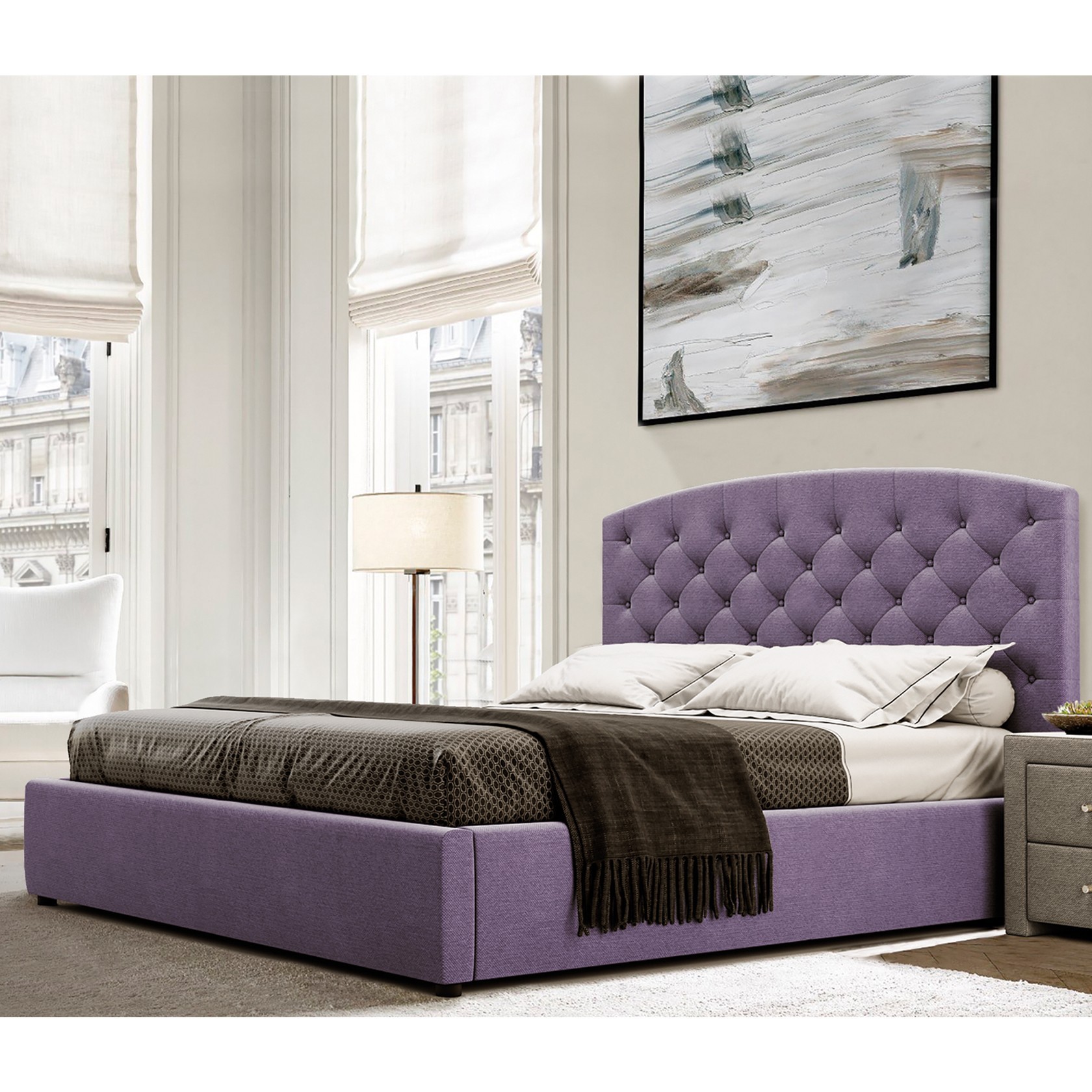 

Кровать Манхэтен-2 (Green Sofa) Фиолетовая 160х200 см 381153_28