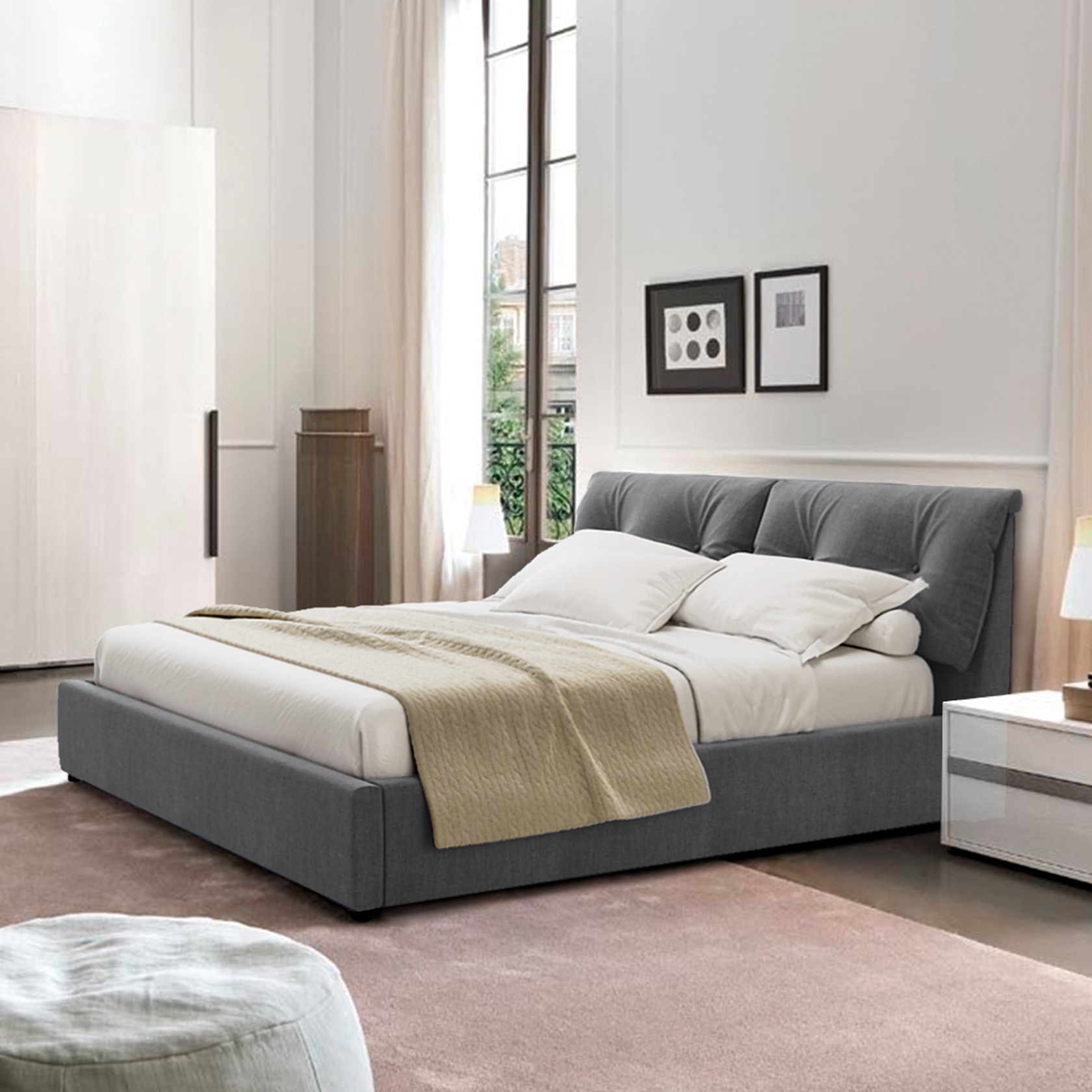 

Кровать Мэри II (Green Sofa) Серая 180х200 см 381126_04