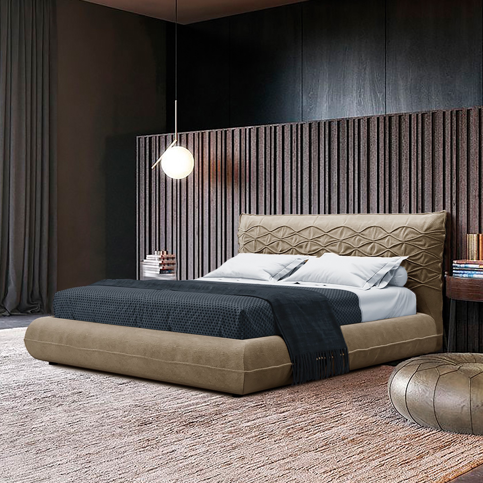 

Кровать Шанхай (Green Sofa) Бежевая 120х200 см 381149_01