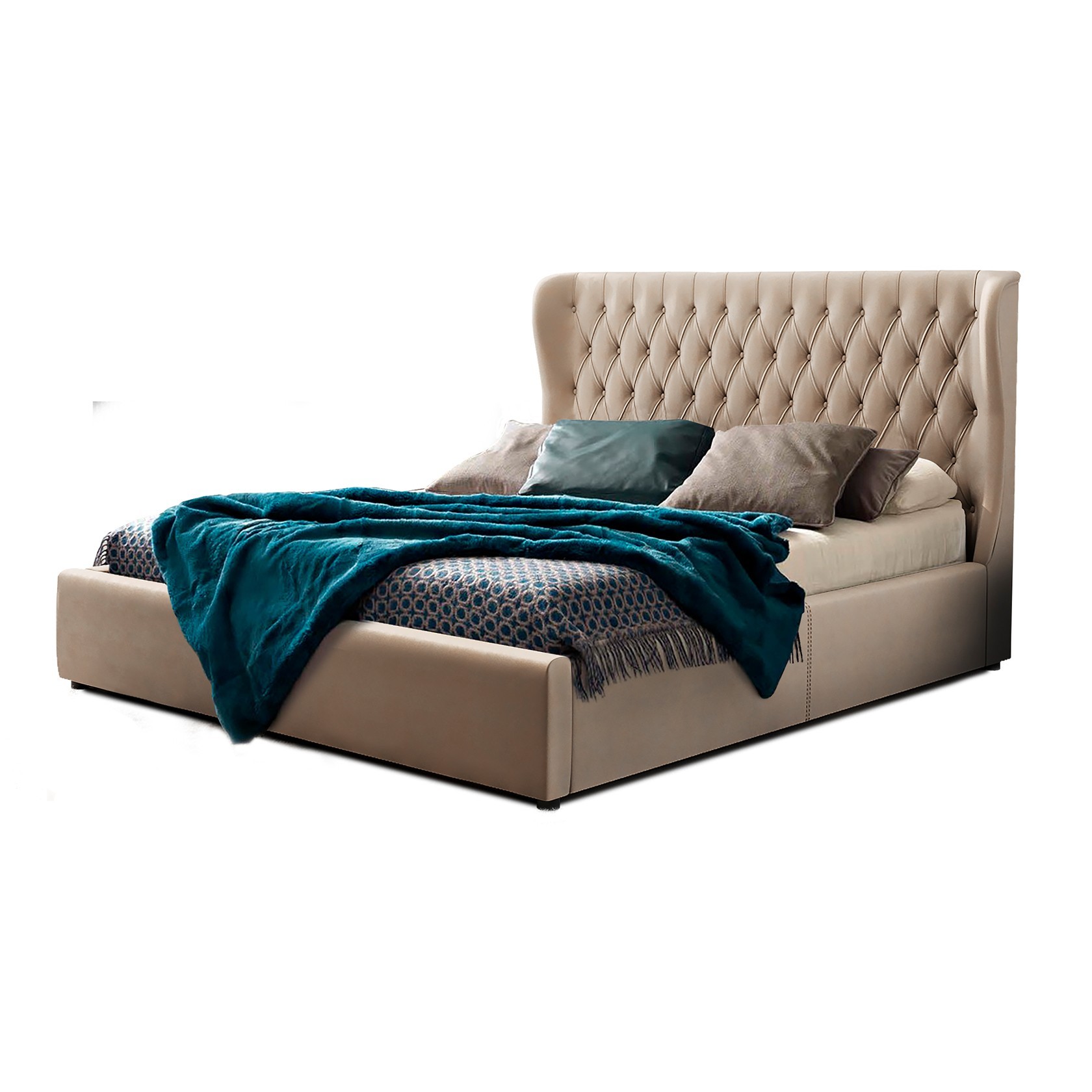 

Кровать Неаполь (Green Sofa) Бежевая 200х200 см 381128_05