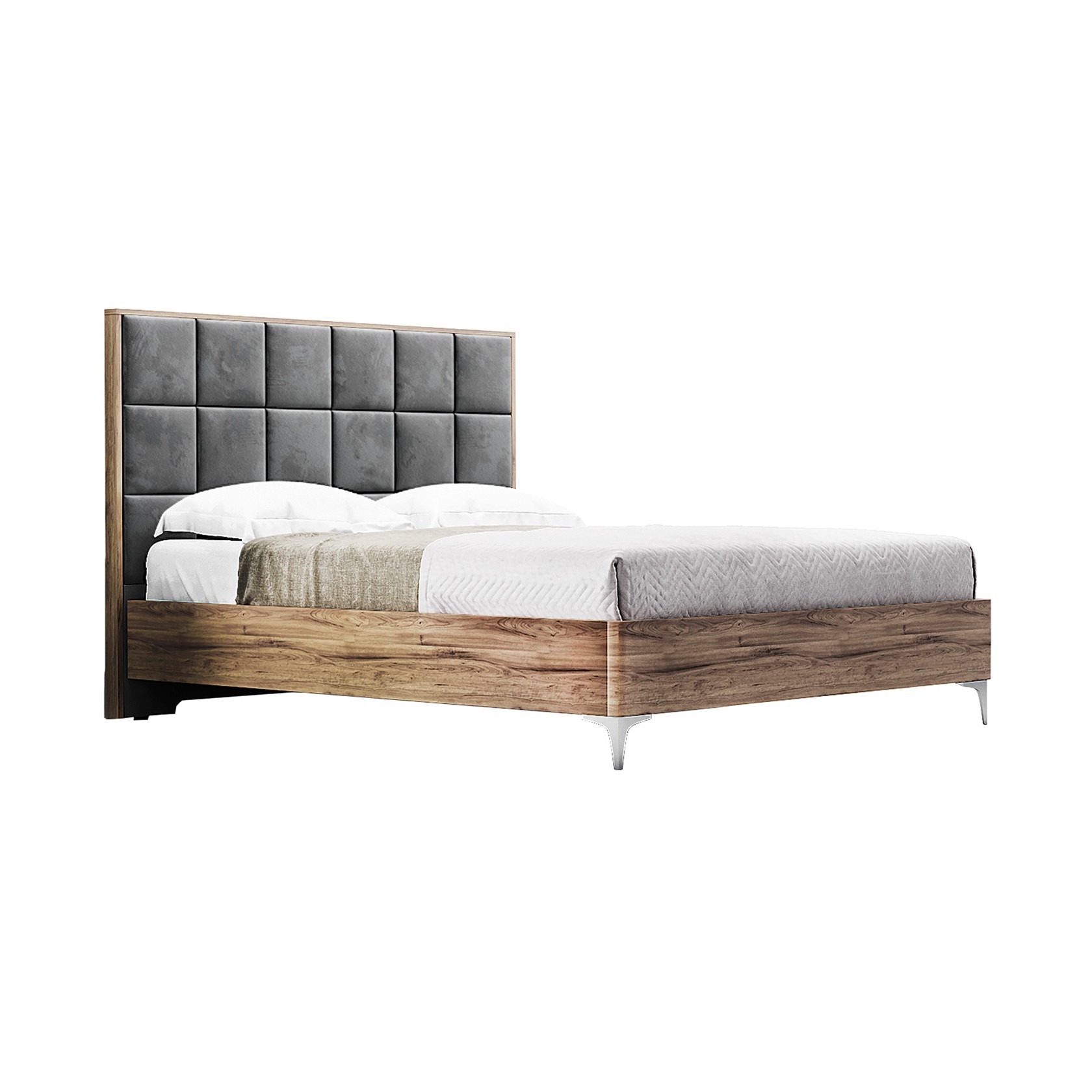 

Кровать Детройт модерн (Green Sofa) Темно-серая 160х200 см 381114_03