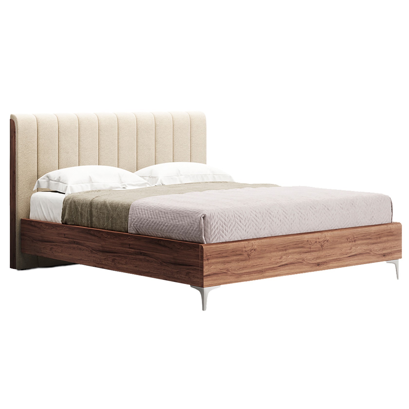 

Кровать Прага модерн (Green Sofa) Бежевая + Коричневая 120х200 см 381151_01
