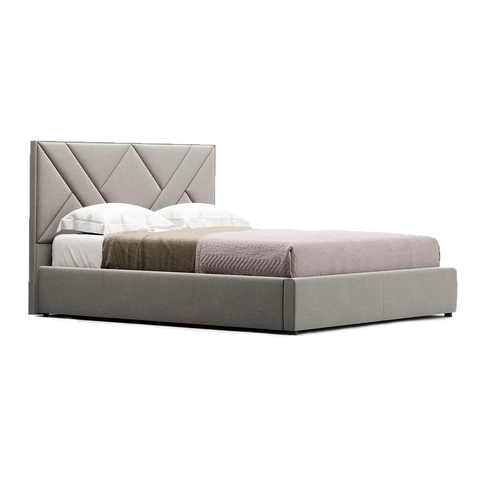 

Кровать Париж (Green Sofa) Темно-серая 140х200 см 381132_02