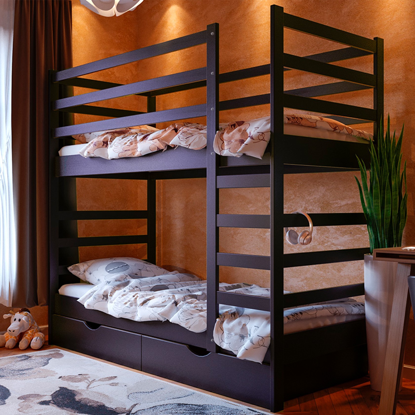 

Кровать двухъярусная Эля (Червоноградский ДОК) Махонь 80х200 см 91166_03