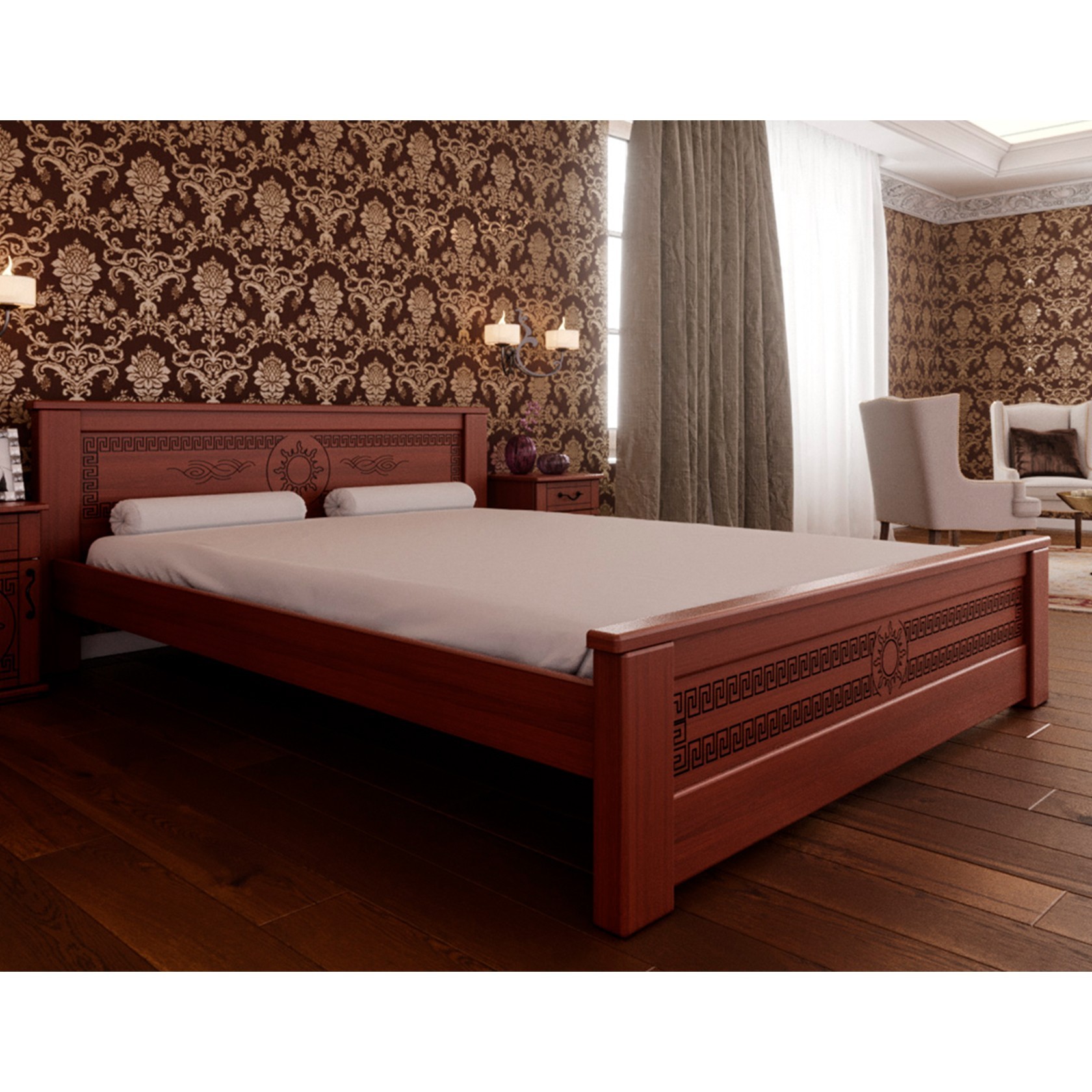 

Кровать Элит (Червоноградский ДОК) Яблоня 160х200 см 91107_28