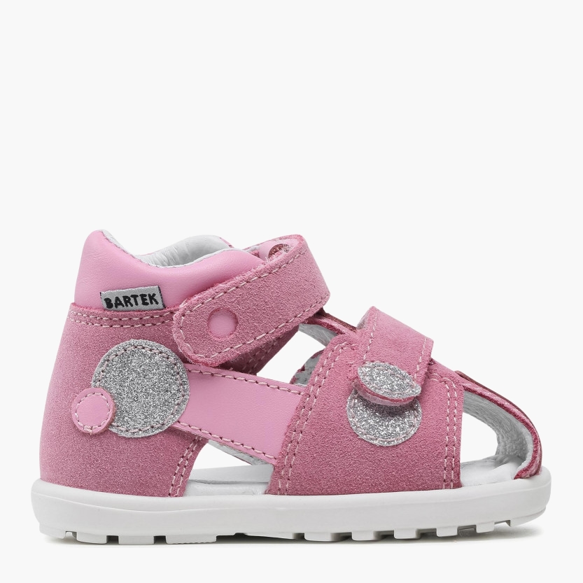 

Сандалии кожаные Bartek 71179-0001 20 13 см Розовые