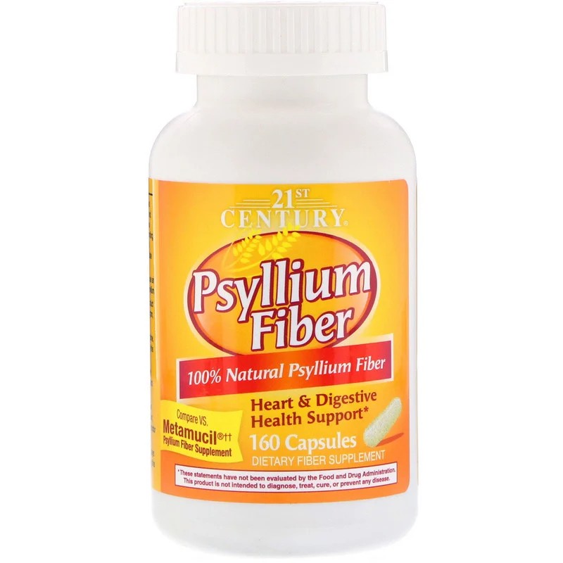 

Натуральная добавка 21st Century Psyllium Fiber 160 капсул