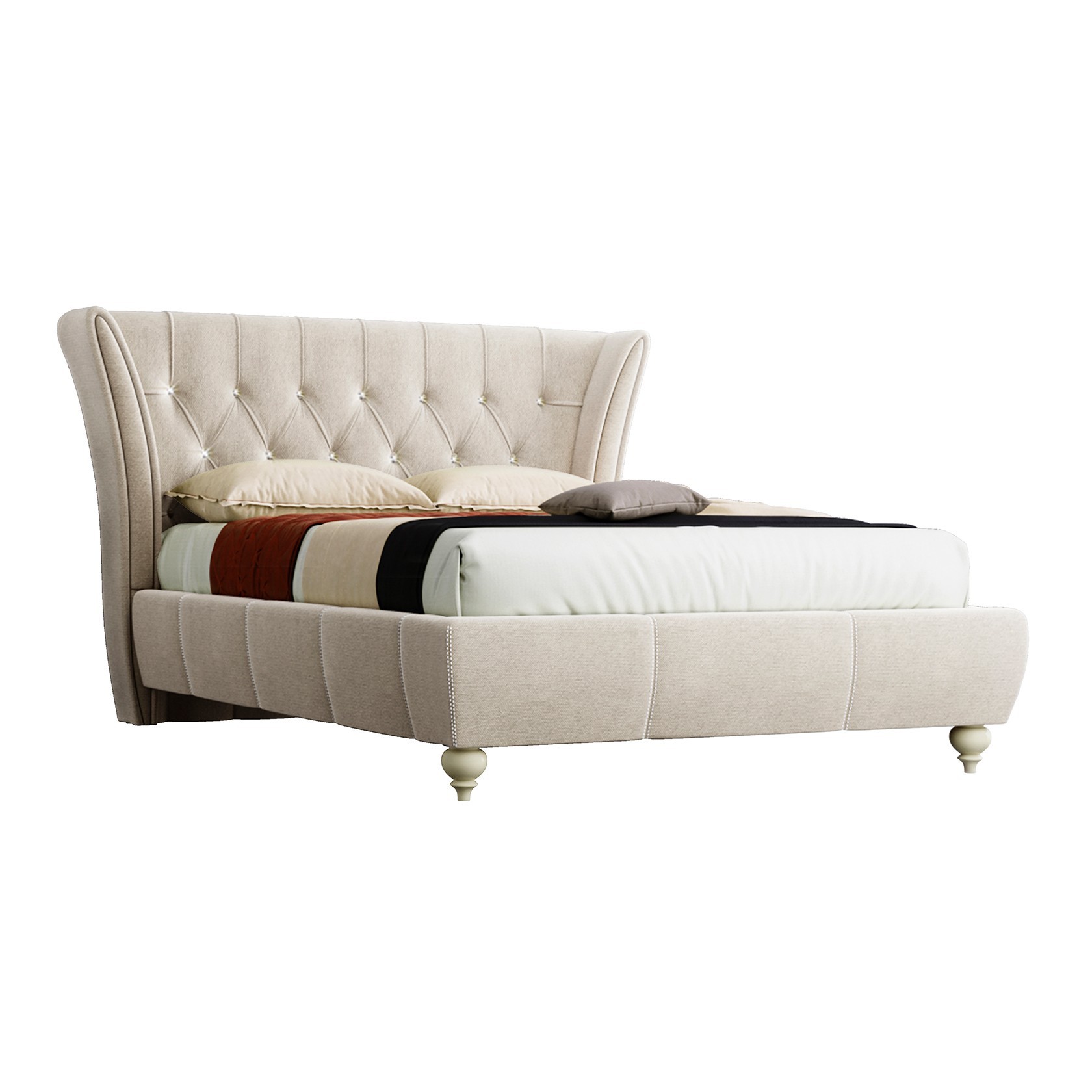

Кровать Эмма (Green Sofa) Бежевая 160х200 см 381150_03