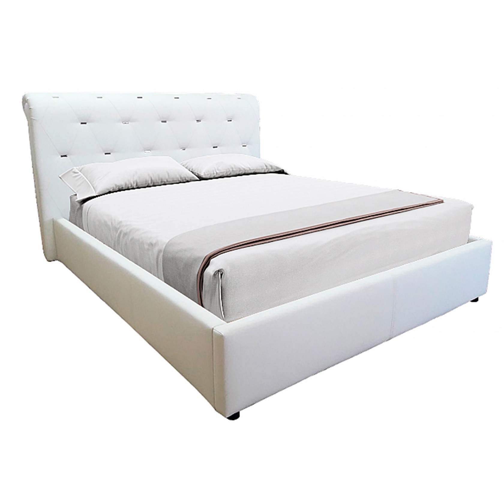 

Кровать Валенсия Ромбы Люкс (Green Sofa) Белая 120х200 см 381155_01