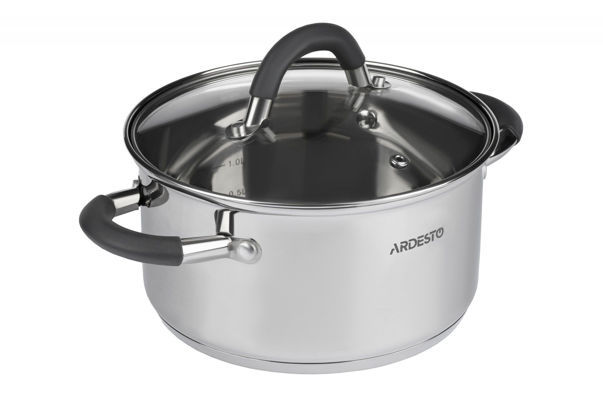 

Кастрюля из нержавеющей стали с крышкой 4.7 л Ardesto Gemini AR1947CS