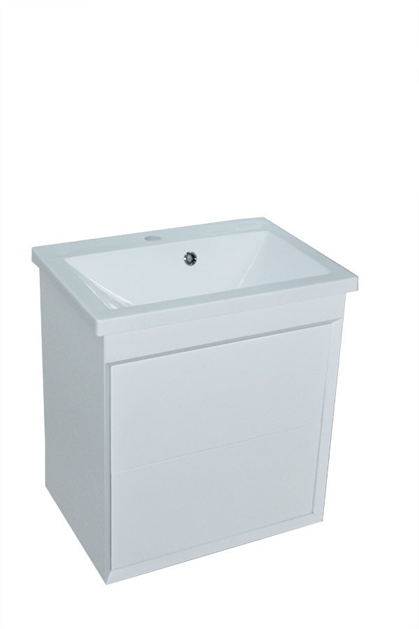

Тумба Лион с умывальником Bianco 65 (2 ящика) белая