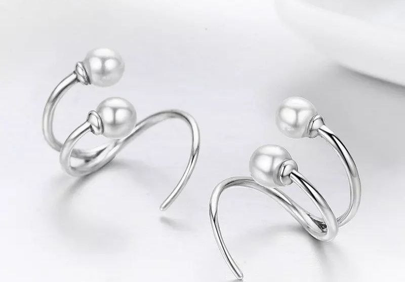 

Серьги из серебра Ristar женские с жемчугом Зигзаг