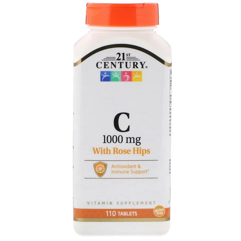 

Витамины 21st Century Vitamin C with Rose Hips 1000 мг 110 таблеток
