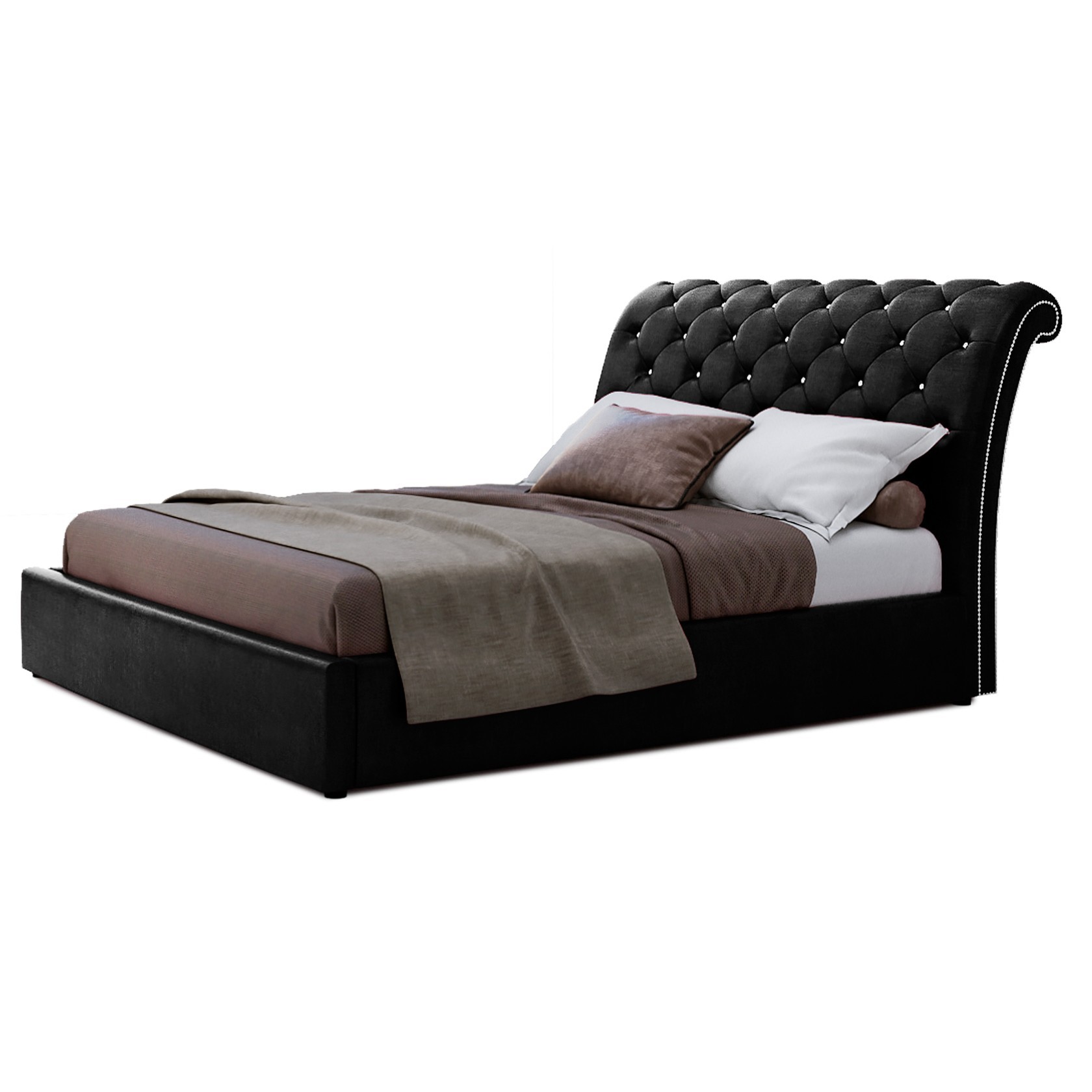 

Кровать Версаль (Green Sofa) Черная 140х200 см 381110_32