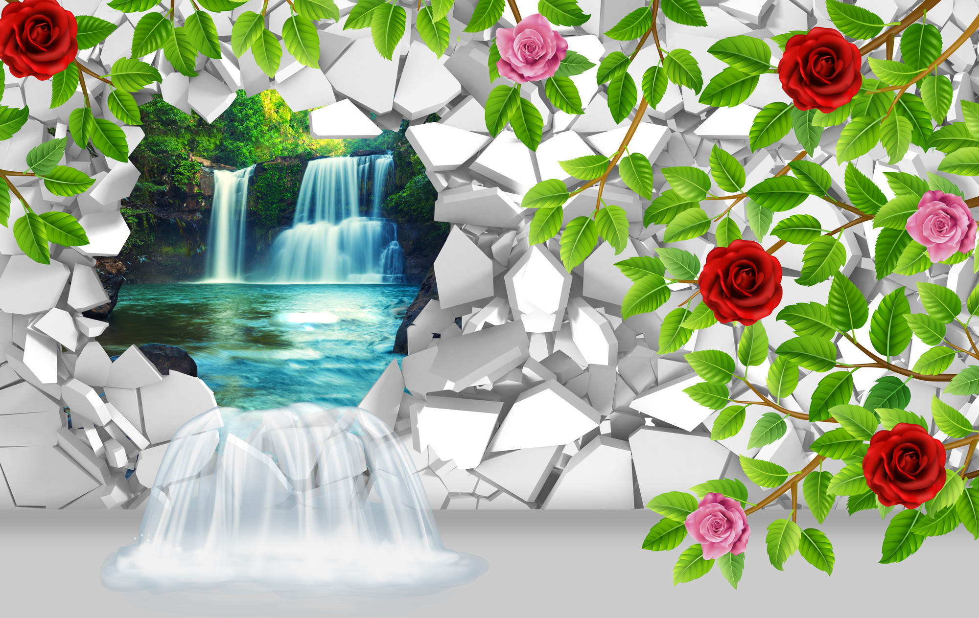 

Фотообои 3D '3Д Стена' (4062) , Деко