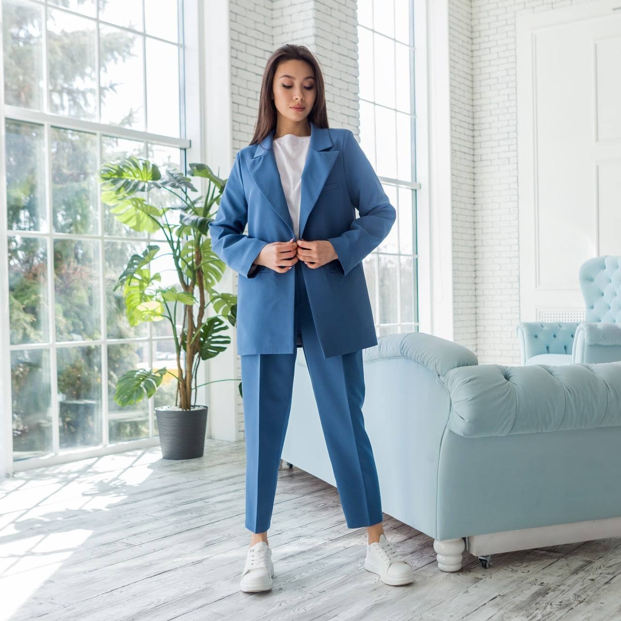 

Брючный костюм Onel  синий, Брючный костюм Onel XS синий