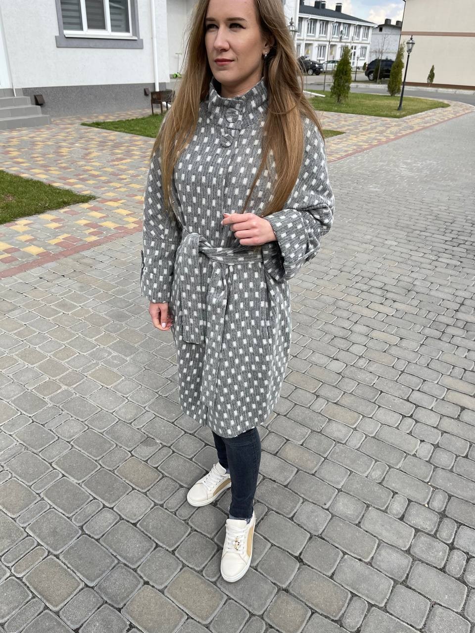 Женское пальто Albanto SK55W 52 Серое