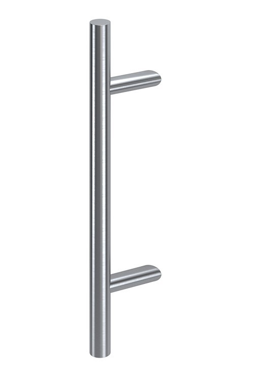 

Офисная дверная ручка прямая стальная INOX PR 650 мм крепление 45 гр, двусторонняя