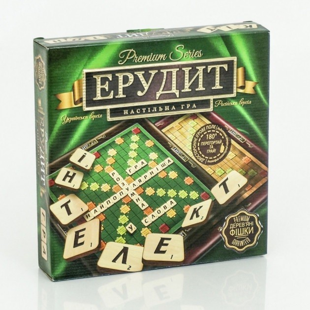 

Настольная игра Danko toys Ерудит премиум большая, Скраббл