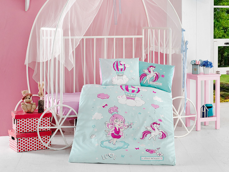 

Постельное белье в детскую кроватку Clasy 100x150 Ranforce Little Princess, Турция Код 7979