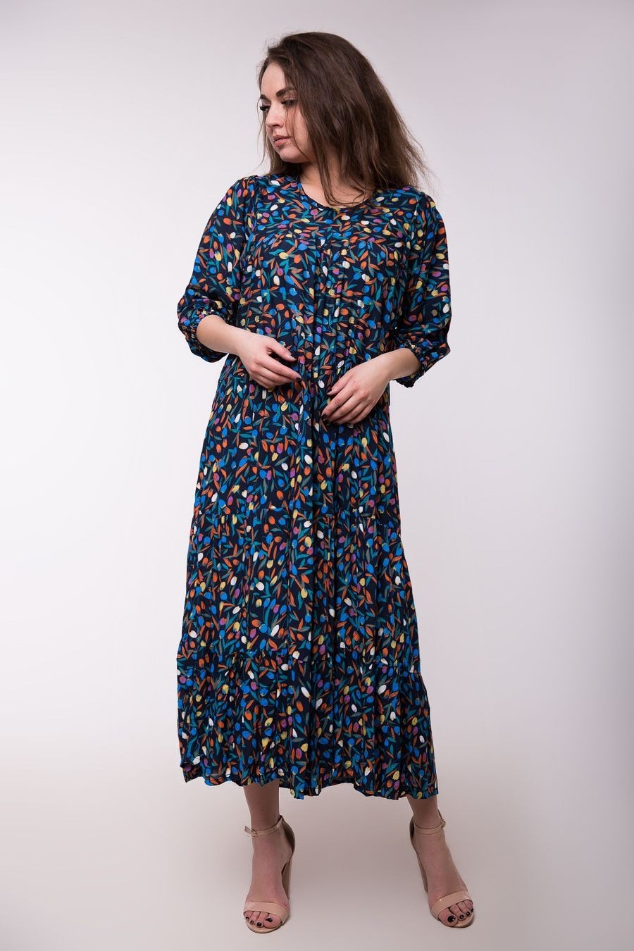 

Платье Jesstore D600-33 One Size синее