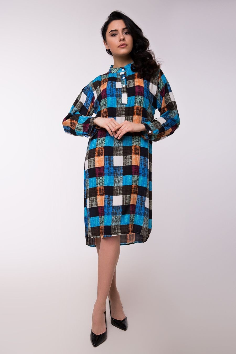 

Платье-рубашка Jesstore С2008-79 XL голубое