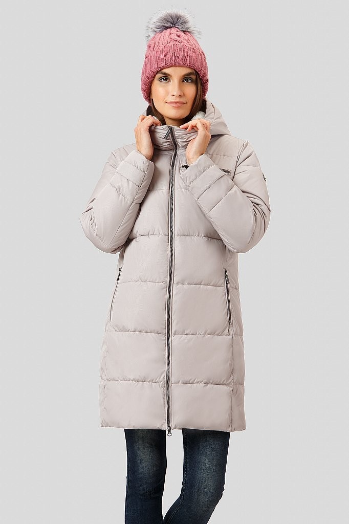 

Женская зимняя куртка Finn Flare W18-11001-714 M Бежевая