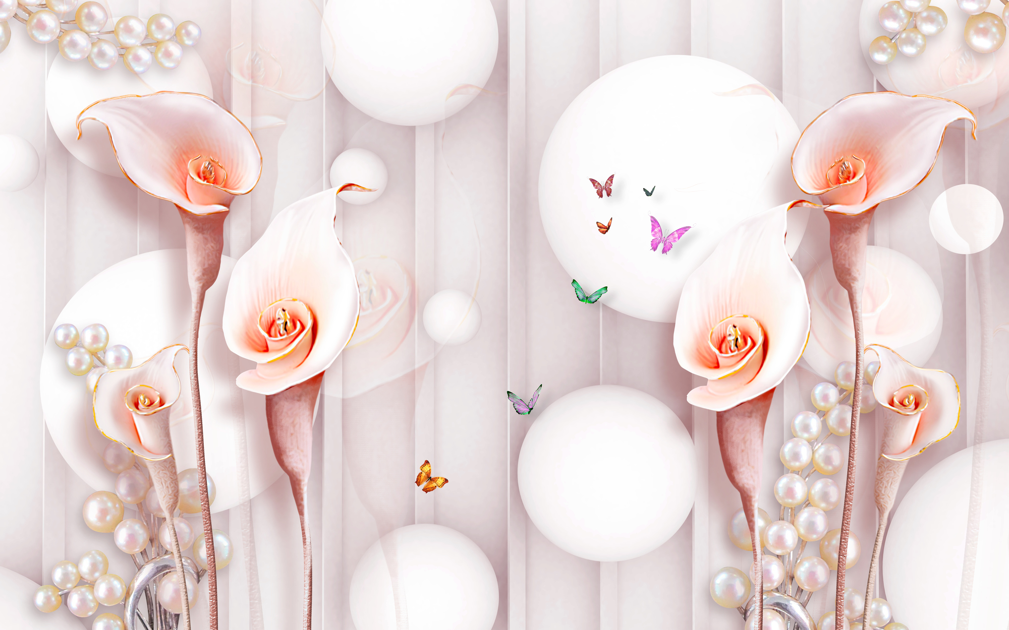 

Фотообои 3D '3D Цветы' (4383) , Кожа