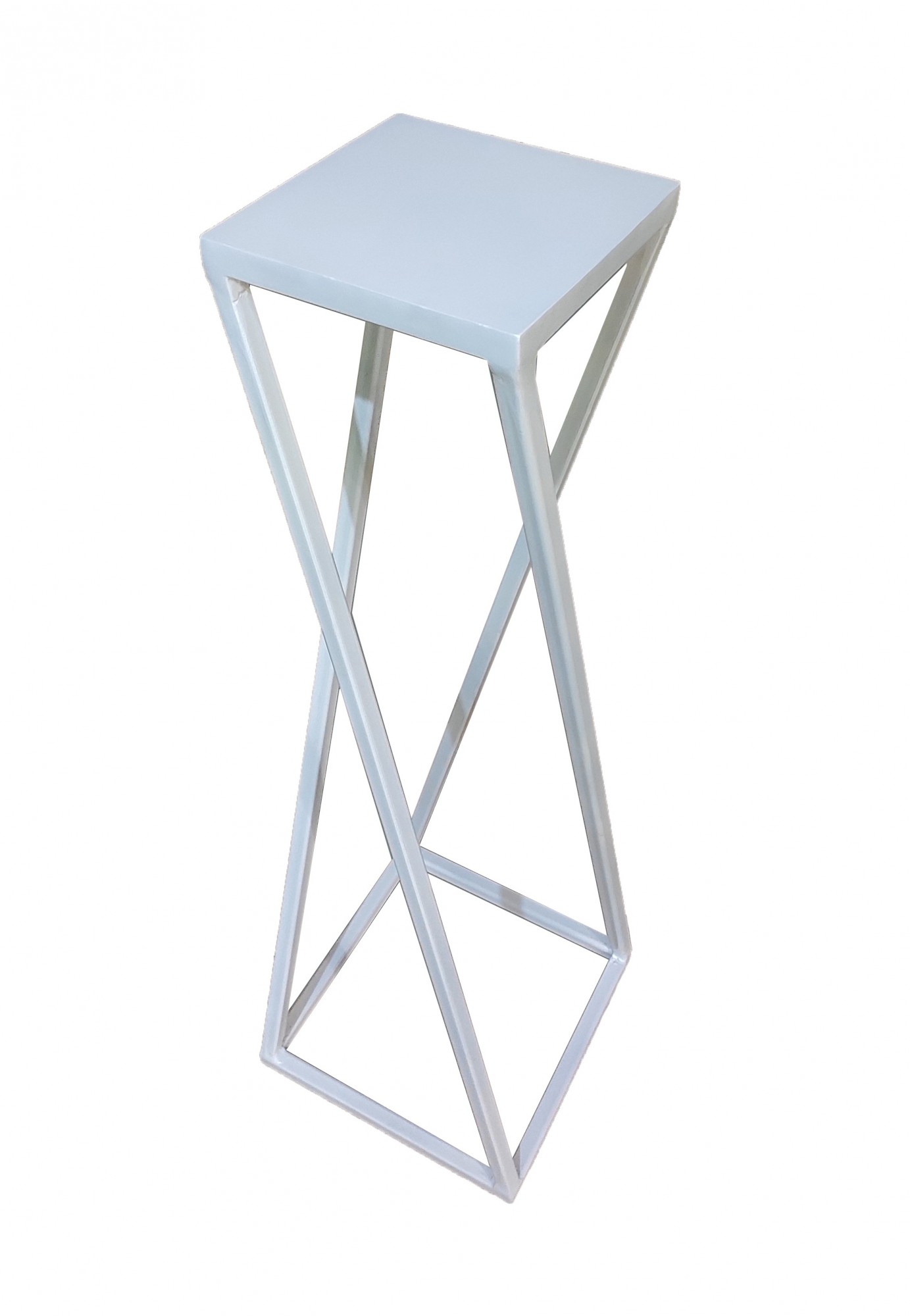 

Подставка для цветов "Спираль" 90 см. лофт - металл, белая.