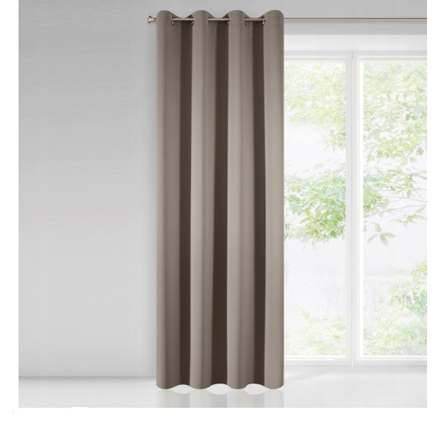 

Однотонная штора Decority 135 х 250 см, светло-коричневые