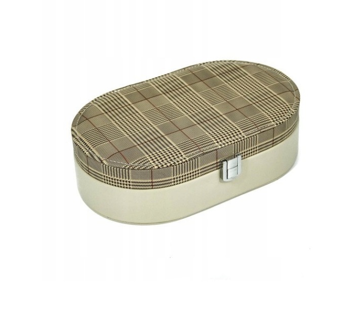 

Шкатулка для украшений Burberry "Oval Case" бежевая