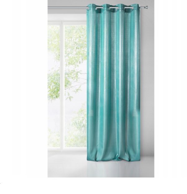 

Легкая жаккардовая штора Decority 250 х 140 см, бирюзовая
